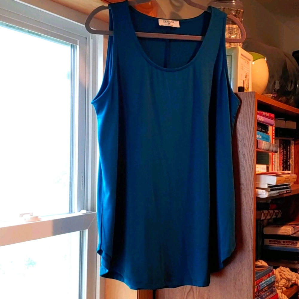 Teal tanktop